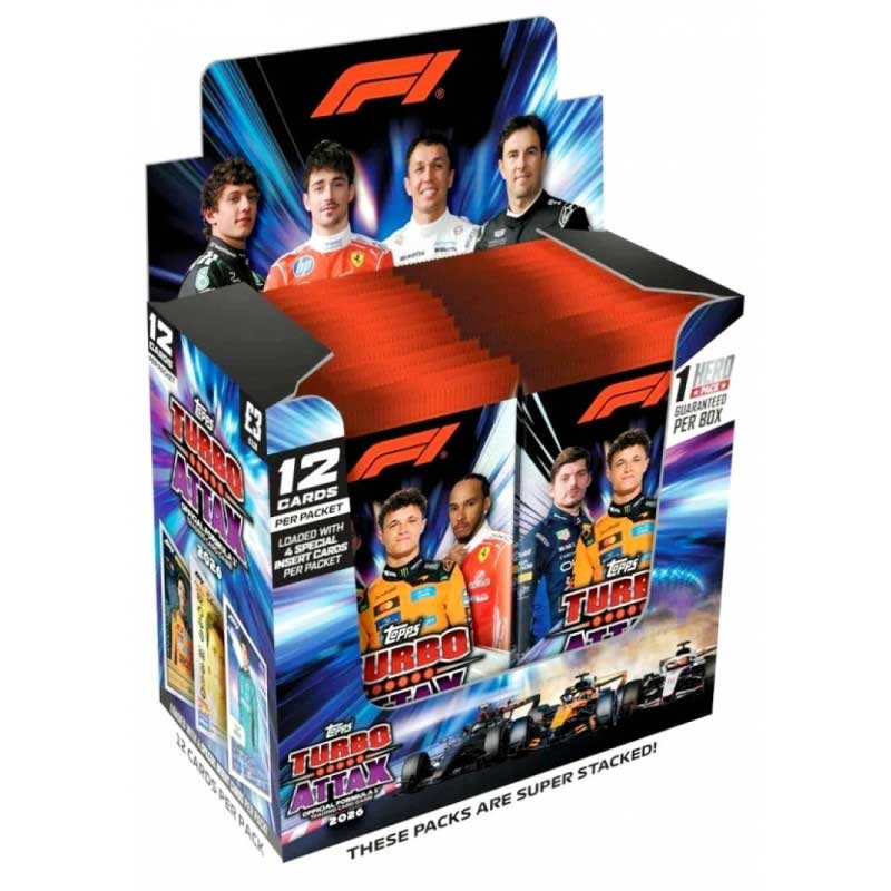 1 Box (24 packs), Topps Turbo Attax 2026 Formula 1 Trading Card Game