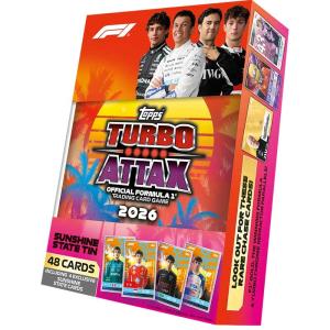 1 Mega Tin, Topps Turbo Attax 2026 Formula 1 Trading Card Game - Sunshine State (With palms)