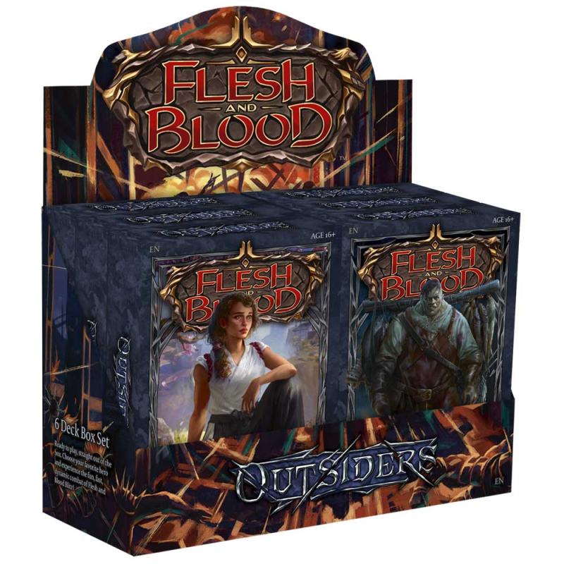 Flesh and Blood TCG - Outsiders - Blitz Deck Display (6 Different decks)