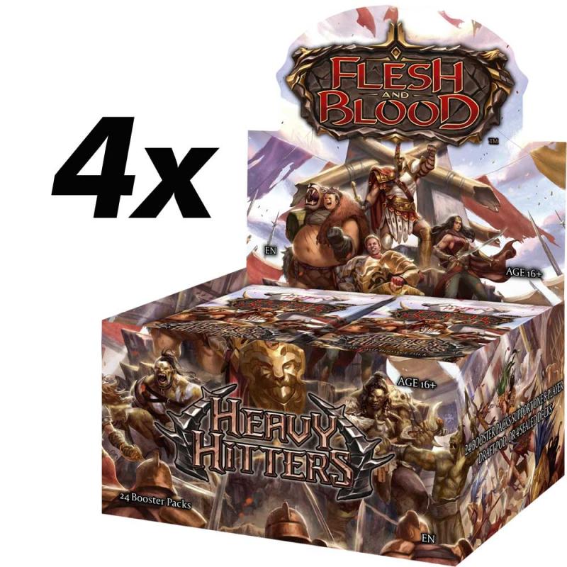 Flesh and Blood TCG - Heavy Hitters - Booster Case (4 Displays)