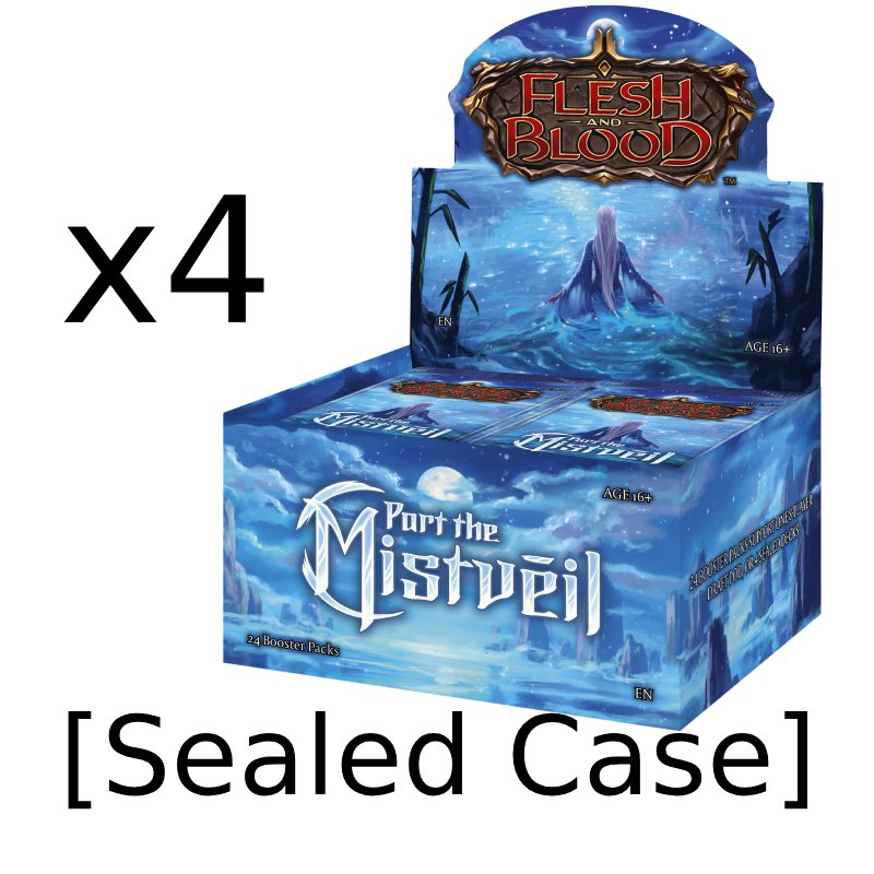 PRE-BUY: Flesh and Blood TCG - Part the Mistveil - Booster Case (4 Displays) (Preliminary release May 31:st 2023)
