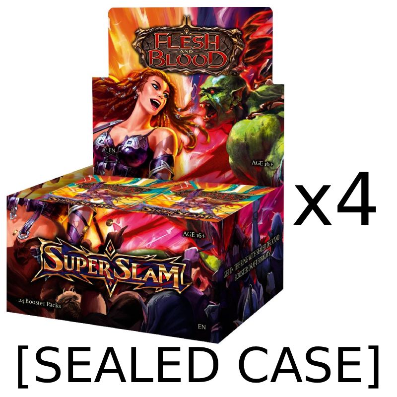 PRE-BUY: Flesh and Blood TCG - Super Slam - Booster Case (4 Displays) (Release store Gbg & KD Sep 19 15:00 | Online Sep 26)