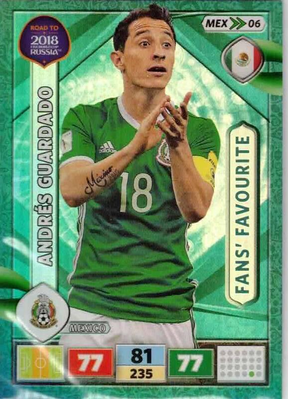 Fans Favourite - 34 - Andrés Guardado - (Mexico) - MEX06 -  Road To World Cup Russia 2018