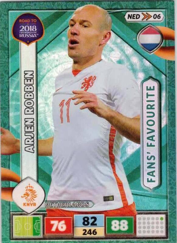 Fans Favourite - 14 - Arjen Robben - (Netherlands) - NED06 -  Road To World Cup Russia 2018