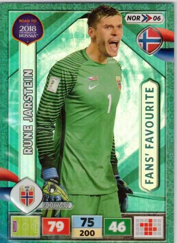 Fans Favourite - 15 - Rune Jarstein - (Norway) - NOR06 -  Road To World Cup Russia 2018