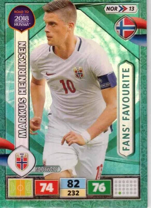 Fans Favourite - 16 - Markus Henriksen - (Norway) - NOR13 -  Road To World Cup Russia 2018