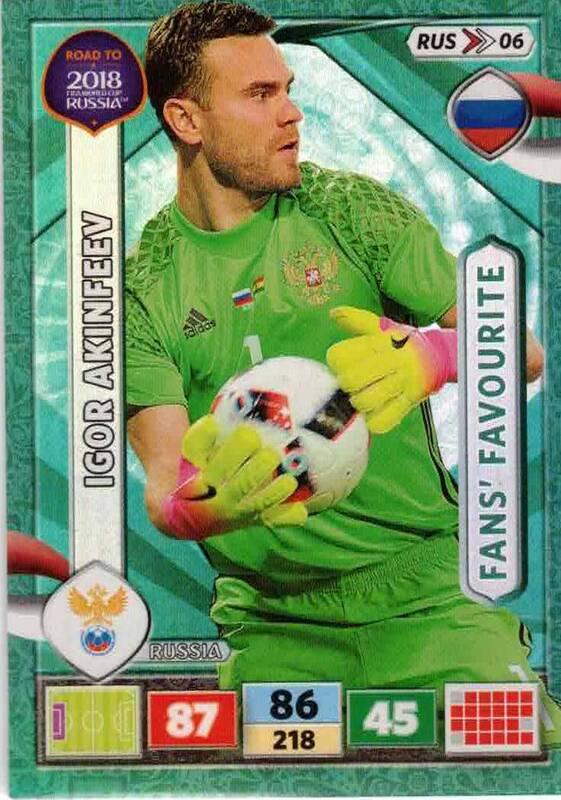 Fans Favourite - 23 - Igor Akinfeev - (Russia) - RUS06 -  Road To World Cup Russia 2018
