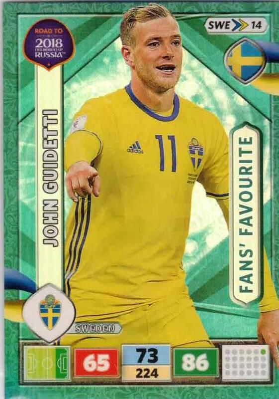 Fans Favourite - 26 - John Guidetti - (Sweden) - SWE14 -  Road To World Cup Russia 2018