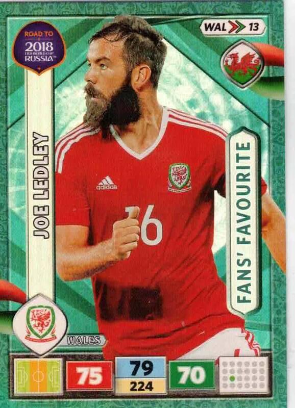 Fans Favourite - 29 - Joe Ledley - (Wales) - WAL13 -  Road To World Cup Russia 2018