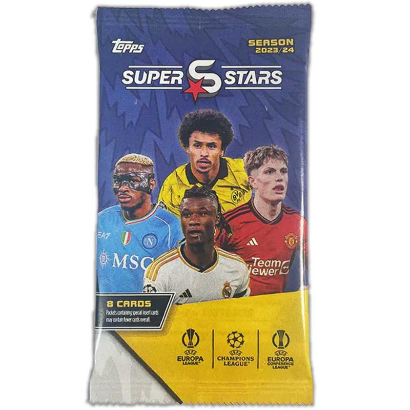 1 Pack 2023-24 Topps UEFA Football Superstars (8 cards)
