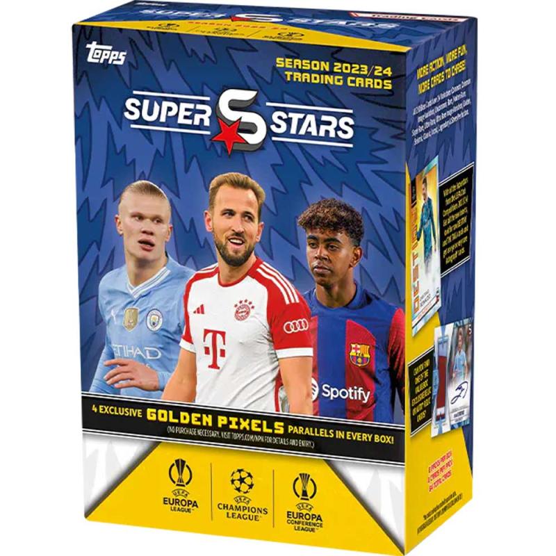 Sealed Value Box 2023-24 Topps UEFA Football Superstars (8 Packs)