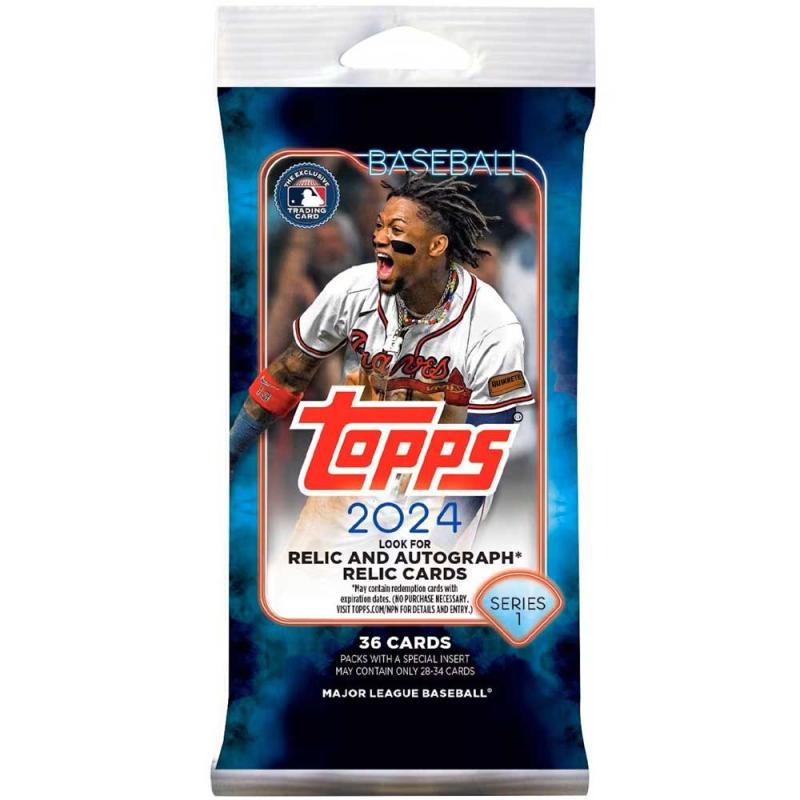 1 Fat Pack 2024 Topps Series 1 Baseball MLB (36 cards)