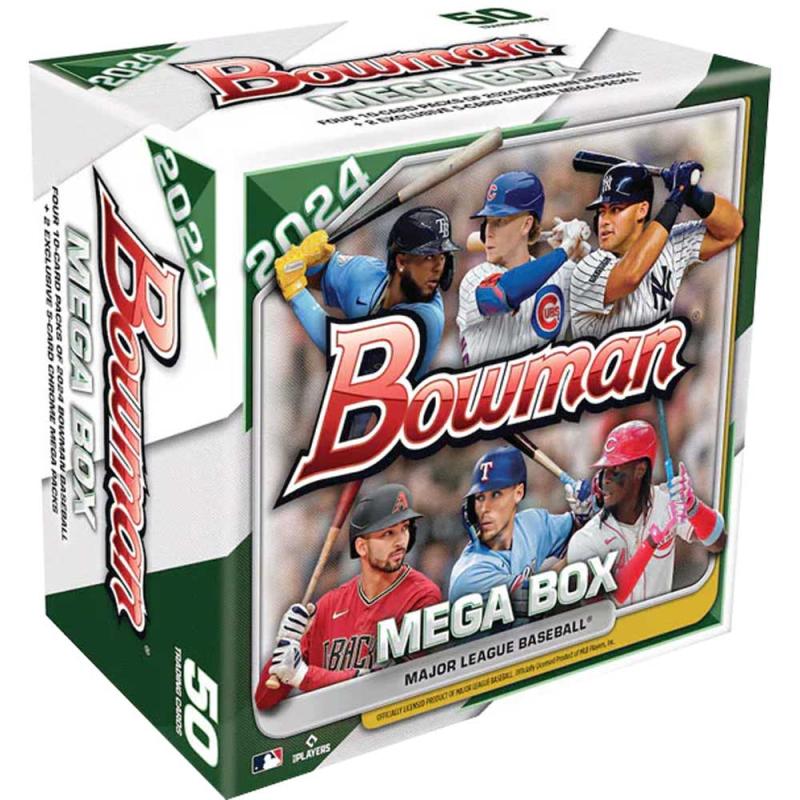 Hel Mega Box 2024 Topps Bowman Baseball MLB [50 kort per box]