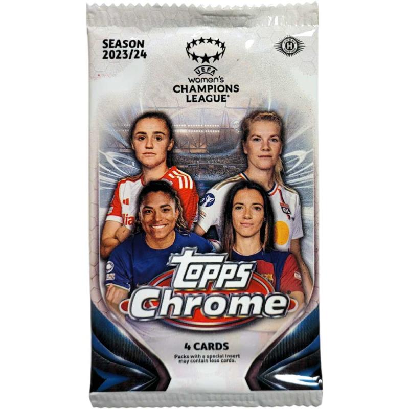 1 Pack 2023-24 Topps Chrome UEFA Women's Champions League Hobby