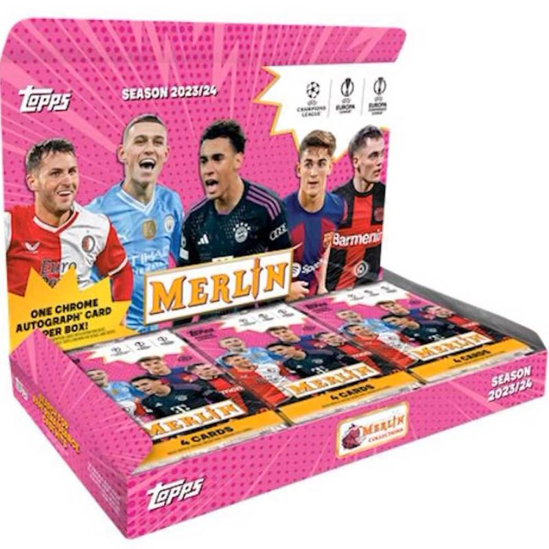 Sealed Box 2023-24 Topps Merlin UEFA Club Competitions Hobby