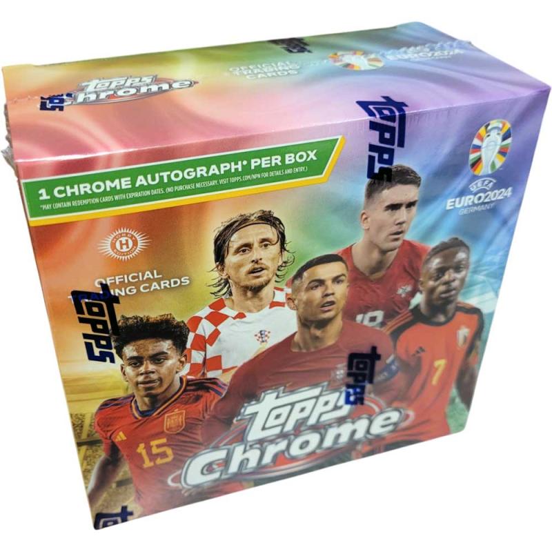 Sealed Box 2023-24 Topps Chrome UEFA Euro Soccer Hobby