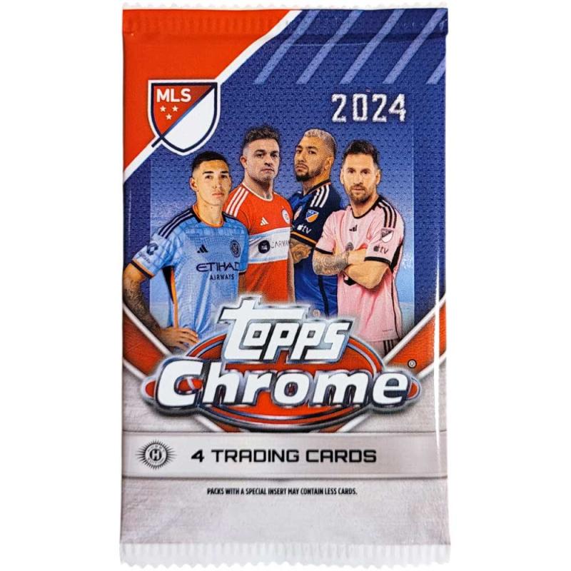 1st Paket 2024 Topps Chrome MLS Soccer Hobby