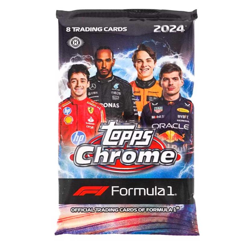 1 Pack 2024 Topps Chrome Formula 1 F1 Hobby (8 Cards per pack)