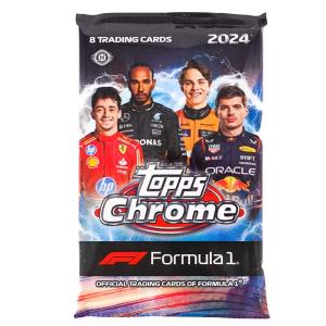 1st Paket 2024 Topps Chrome Formula 1 F1 Hobby (8 Cards per pack)
