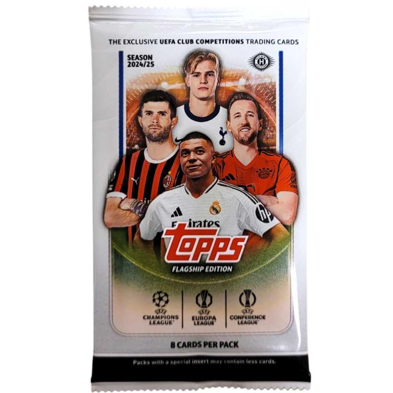 1st Paket 2024-25 Topps UCC FLAGSHIP Soccer Hobby