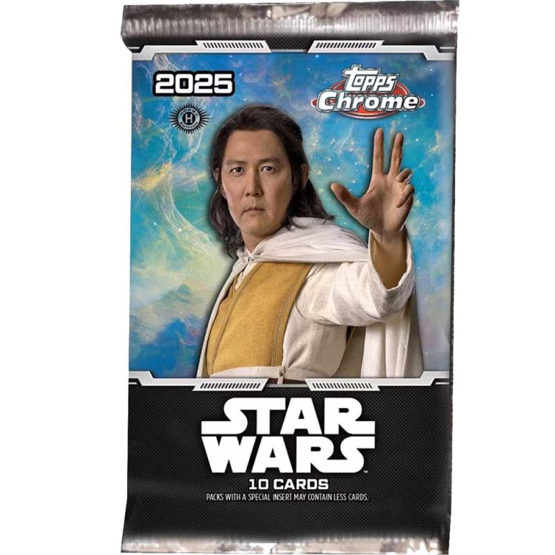 FÖRKÖP: 1 Paket 2025 Star Wars Chrome HOBBY (Preliminär release 20:e augusti 2025)