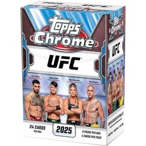 1 Value Box 2025 Topps Chrome UFC (Blaster Style - 6 Packs)