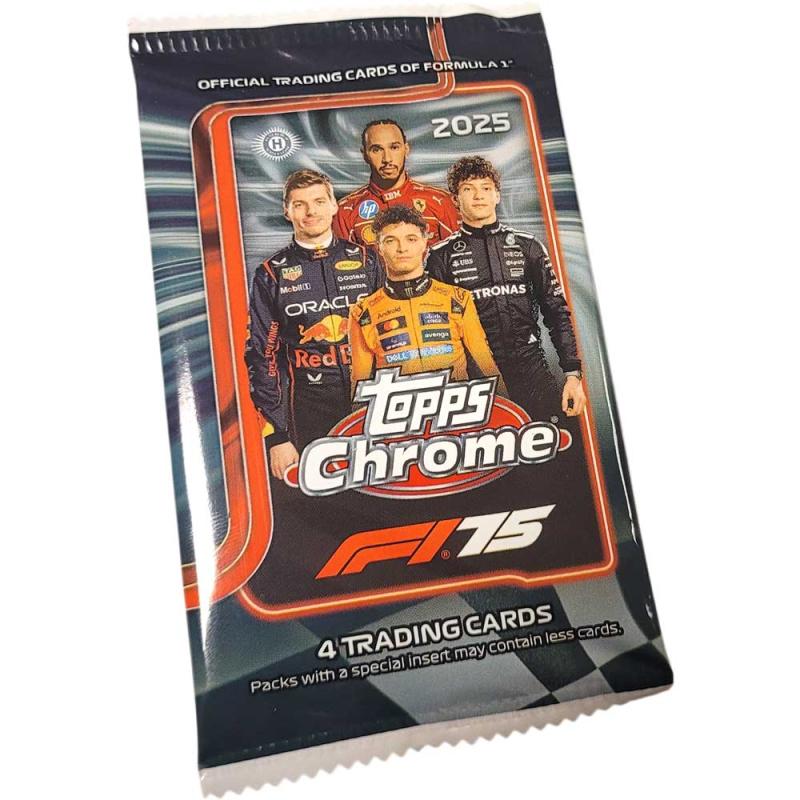 1 Pack 2025 Topps Chrome Formula 1 F1 Racing Hobby