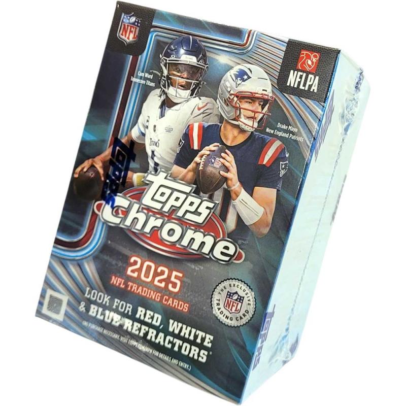 Hel Value Box 2025 Topps Chrome NFL Football Hobby (7 Packs)