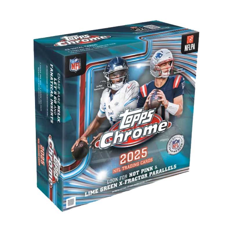 Hel MEGA Box 2025 Topps Chrome NFL Football Hobby (7 Packs)