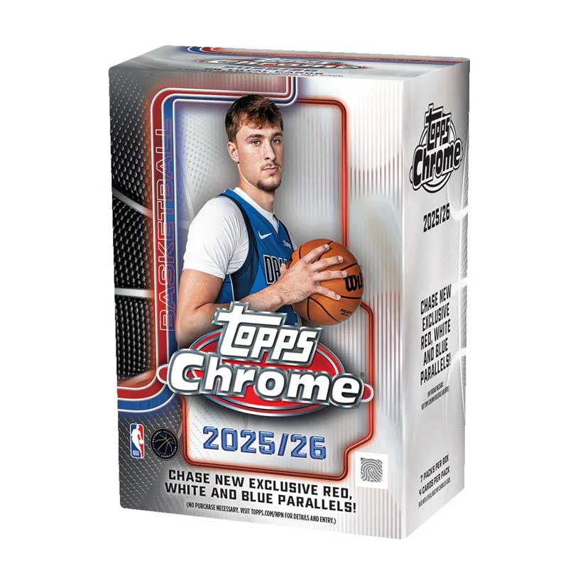 PRE-BUY: Sealed Value Box 2025-26 Topps Chrome Basketball NBA (Preliminary release December 18:th 2025)