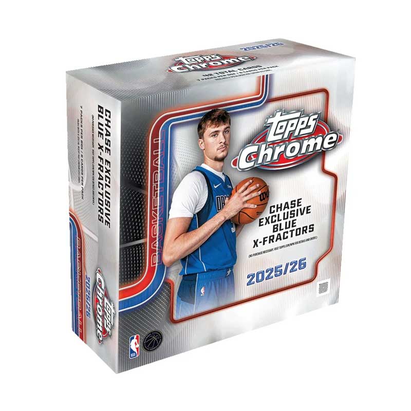 PRE-BUY: Sealed MEGA Box 2025-26 Topps Chrome Basketball NBA (7 Packs) (Preliminary release December 18:th 2025)