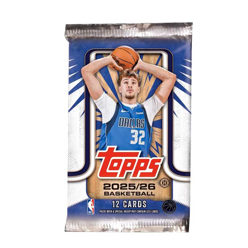 1st Paket 2025-26 Topps Basketball Flagship Hobby (12 kort)