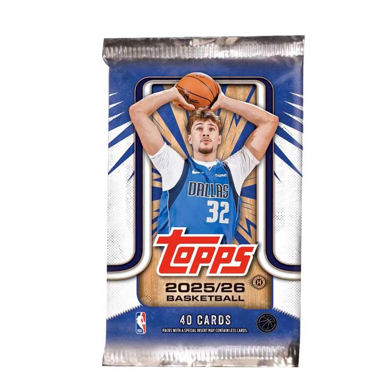 1st JUMBO Paket 2025-26 Topps Basketball Flagship JUMBO Hobby (40 kort)