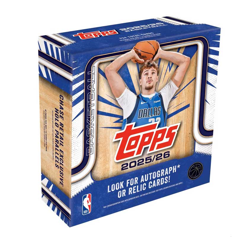 Hel MEGA Box 2025-26 Topps Basketball Flagship (16 Paket)