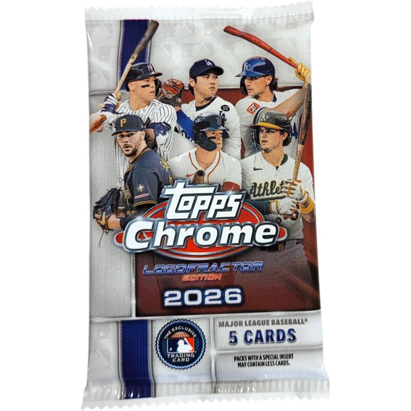 1st Paket 2026 Topps Chrome Baseball Logofractor Edition