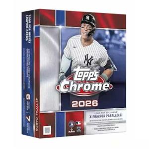 Hel Mega Box 2026 Topps Chrome Baseball MLB (6 Paket)
