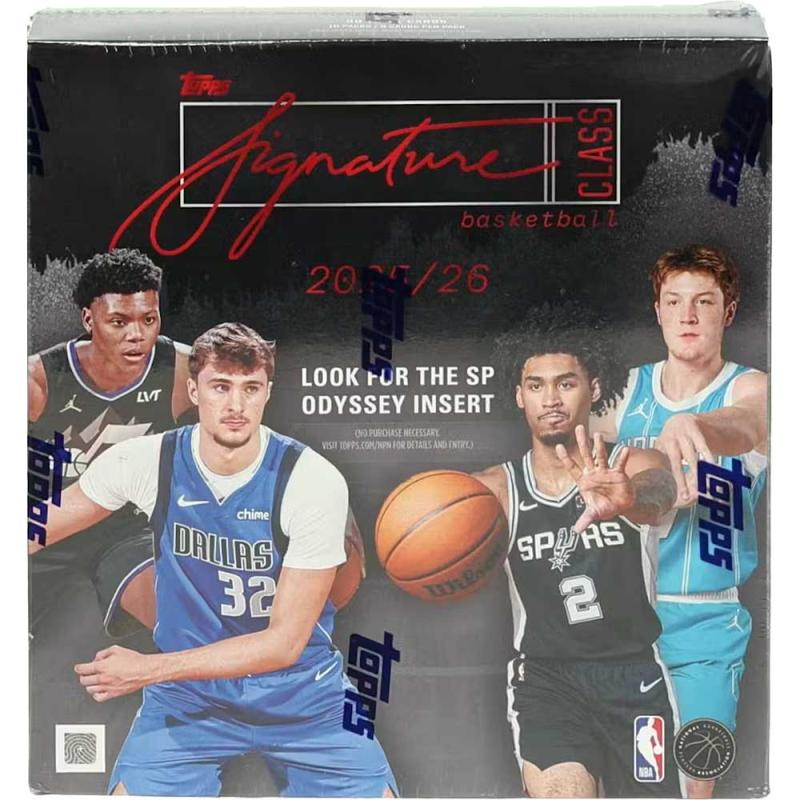 Sealed MEGA Box 2025-26 Topps NBA Basketball Signature Class (10 Packs)