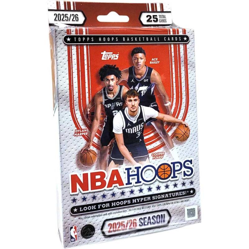 Hel Hanger Box 2025-26 Topps NBA Hoops Basketball (25 kort)