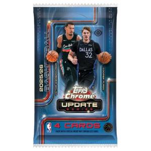 1 Pack 2025-26 Topps Chrome Update Series Basketball NBA Hobby