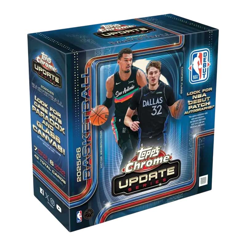 [MAX 3 PER HUSHÅLL] Hel MEGA Box 2025-26 Topps Chrome Update Series Basketball NBA