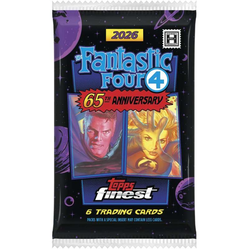 1st Paket 2026 Topps Finest Fantastic Four Hobby (Preliminär release 15 april 2026)