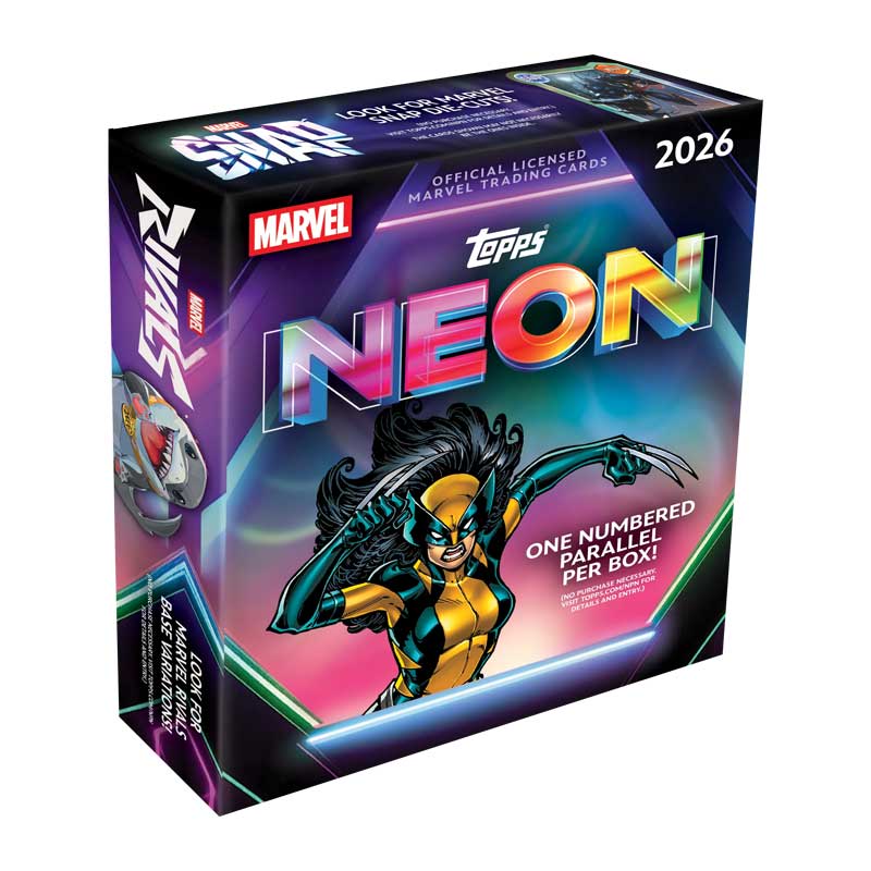 Hel MEGA Box 2026 Topps Marvel Neon (10 paket)