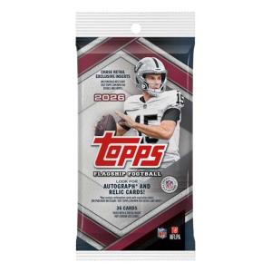 1st FAT PACK 2026 Topps Flagship NFL Football [36 Kort]