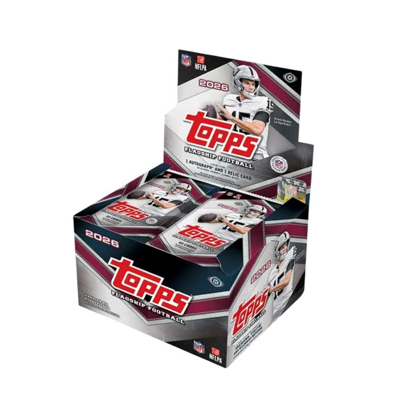 FÖRKÖP: Hel JUMBO Box 2026 Topps Flagship NFL Football (Preliminär release 21 augusti 2026)