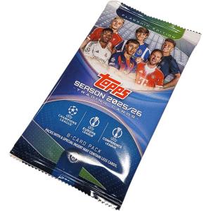 1st Paket (8 Kort) 2025-26 Topps UCC FLAGSHIP Soccer Hobby