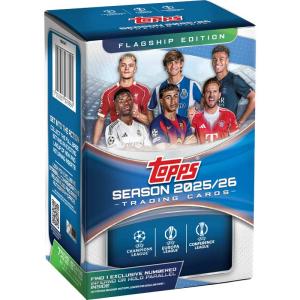 Hel Value Box 2025-26 Topps UCC FLAGSHIP Soccer (Blaster Style - 7 Paket)