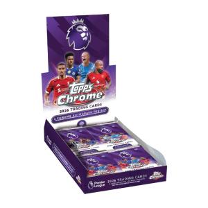 [MAX 1 PER HOUSEHOLD] Sealed Box 2026 Topps Chrome Premier League Soccer Trading Cards Hobby (20 Packs)