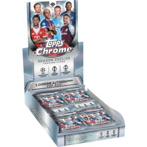 Hel Hobby Box 2025-26 Topps UEFA Club Competitions Chrome Soccer (20 paket)