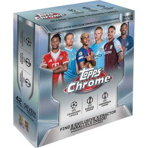 Hel MEGA Box 2025-26 Topps UEFA Club Competitions Chrome Soccer (7 paket)
