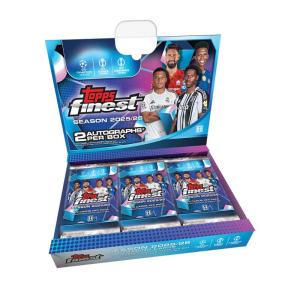 Hel Box 2025-26 Topps Finest UEFA Club Competitions Soccer Hobby (6 Paket)